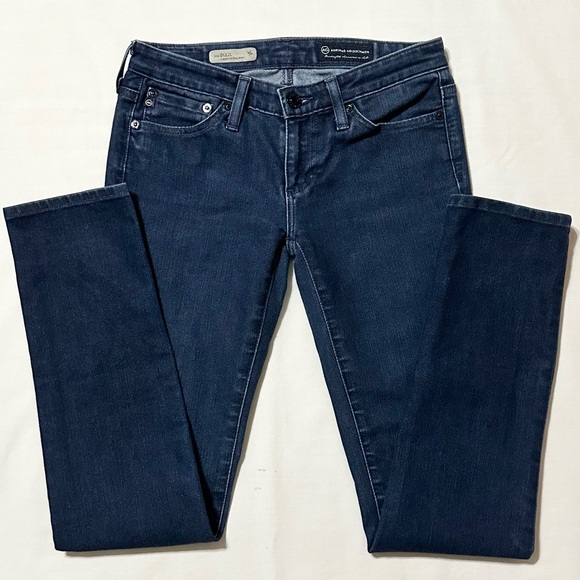 AG Adriano Goldschmied The Stilt Cigarette Leg Dark Stretch Denim Jeans - 25R - Picture 3 of 16